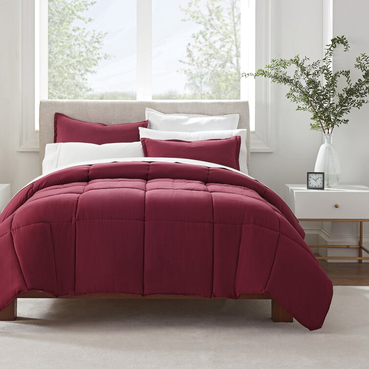 Serta Microfiber 3 Piece Comforter Set & Reviews