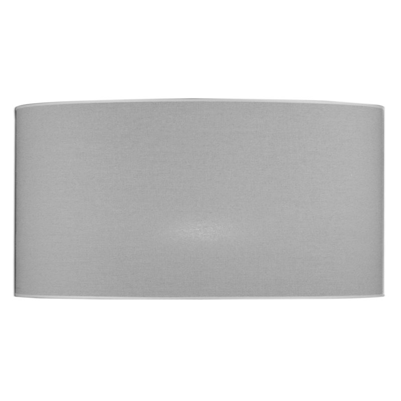 Renteria 24cm H Fabric Drum Lamp Shade, Light Grey