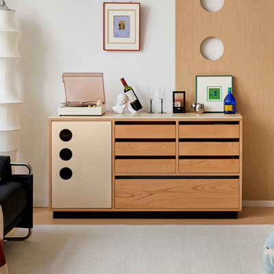 American-style minimalist light luxury sideboard