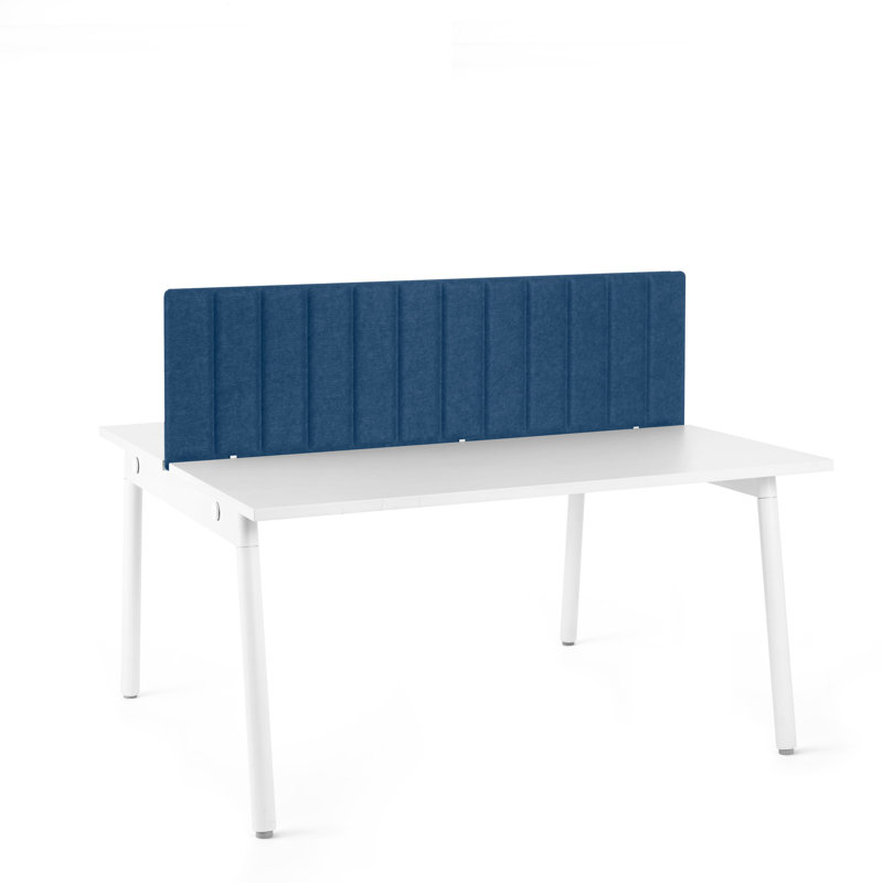 Panneau d'intimité moulable pivotant, face à face, Bleu très foncé, 57"