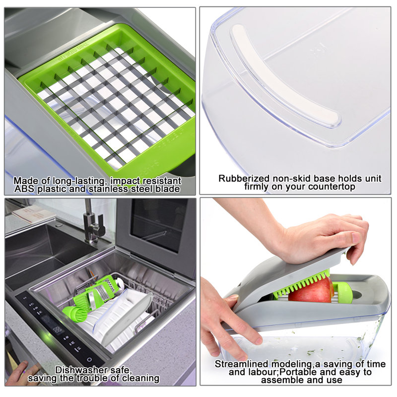 13 Piece Vegetable Slicer Food Container Chopper Dicer Set
