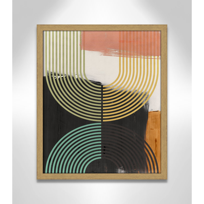 «Bolded II» par Isabelle Z, Grain de bois naturel, L 16 po x H 19 po, Impression encadrée