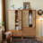 Simple Solid Wood and Rattan Woven Wardrobe