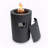 Aeryona 26" Cylindrical Concrete Propane Fire Pit Table-126589820
