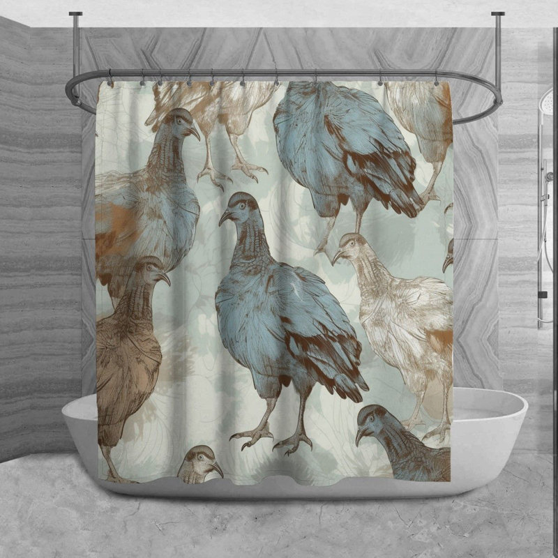 Ryul Microfiber Shower Curtain, 84" H x 70" W