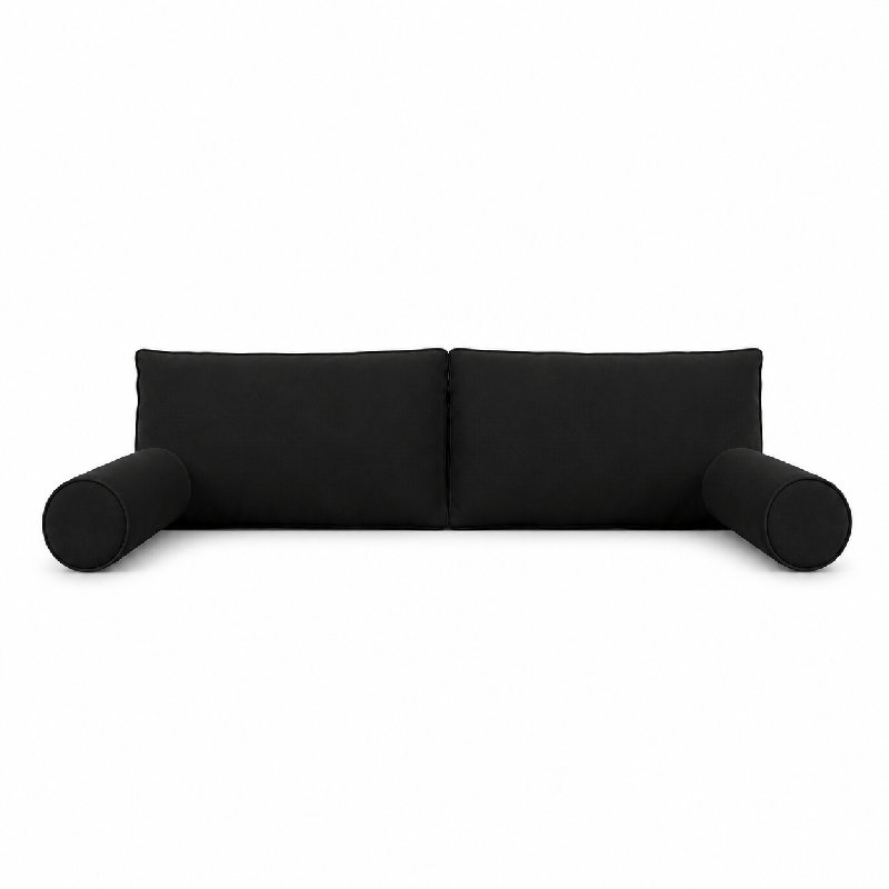 Ensemble d'oreillers pour lit suspendu, 1,5 m, modèle 4, noir, 5 PIEDS, Noir