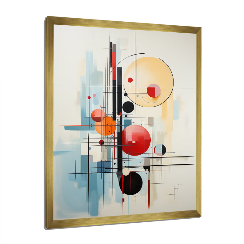 Jaacov Red Suprematism Reduction IV sur toile, H 20 po x l 12 po x P 1 po, Encadrement doré