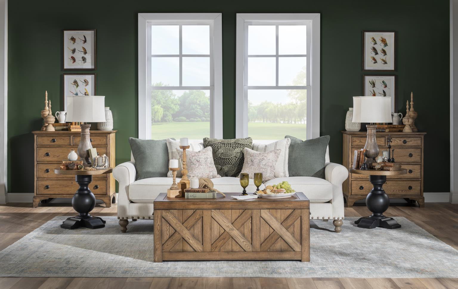 Country Living End Table