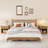 22.44'' Fluted Nightstand with 1-Drawer and Open Cubby (Set of 2)