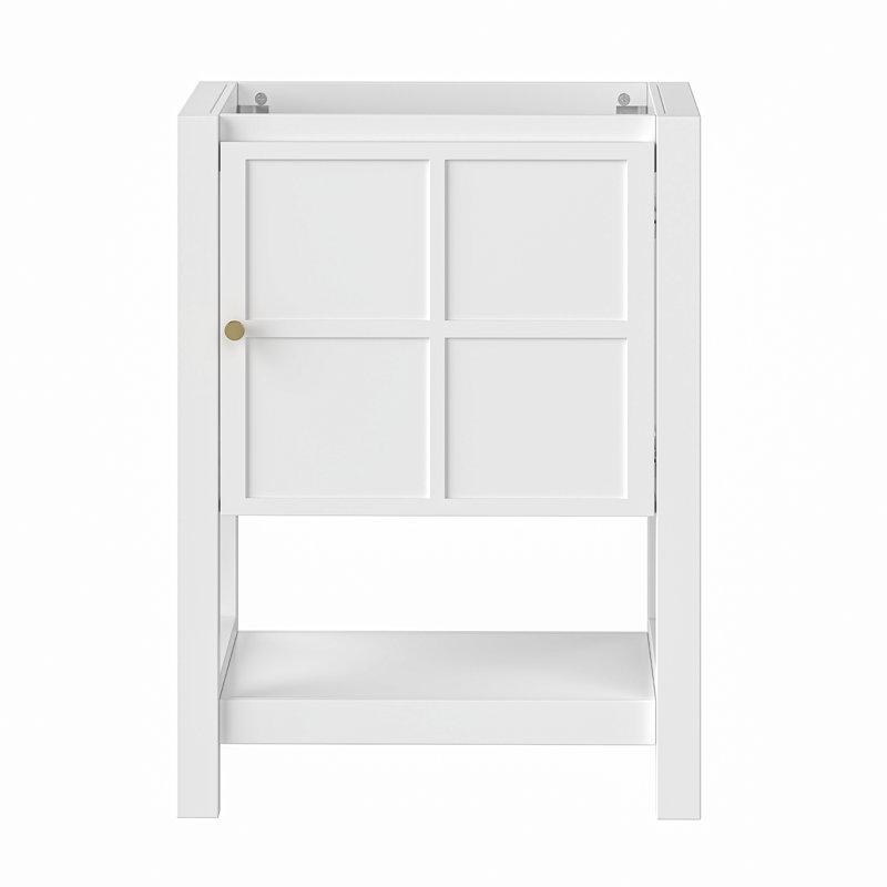 Base de meuble-lavabo simple 24 po seulement, Blanc