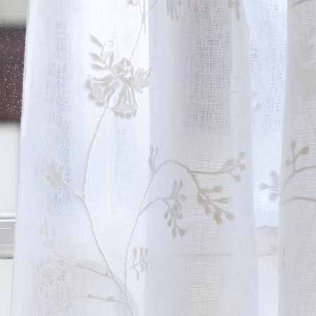 Matilda Sheer Curtain, 42"W x 84"L, Cream