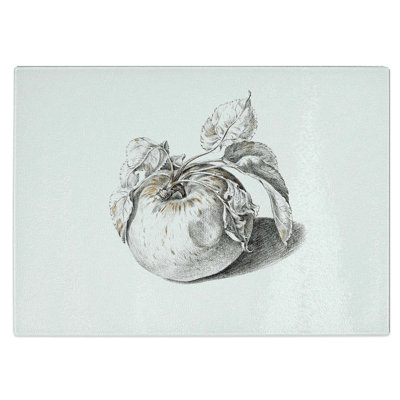 Tempered Glass Apple Chopping Board