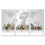 "Famous Monuments Across World", 3 pièces, cadre flottant, impression sur toile-995546811-995546815