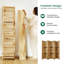 Paravent en bois 5,6 pi avec tablettes intégrées et charnières doubles - Paravent réversible-1645074516-1645074538