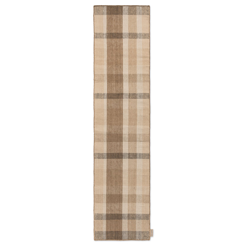 Block Stripe & Check Flatweave Striped Area Rug, Runner 2'4" x 9'10"