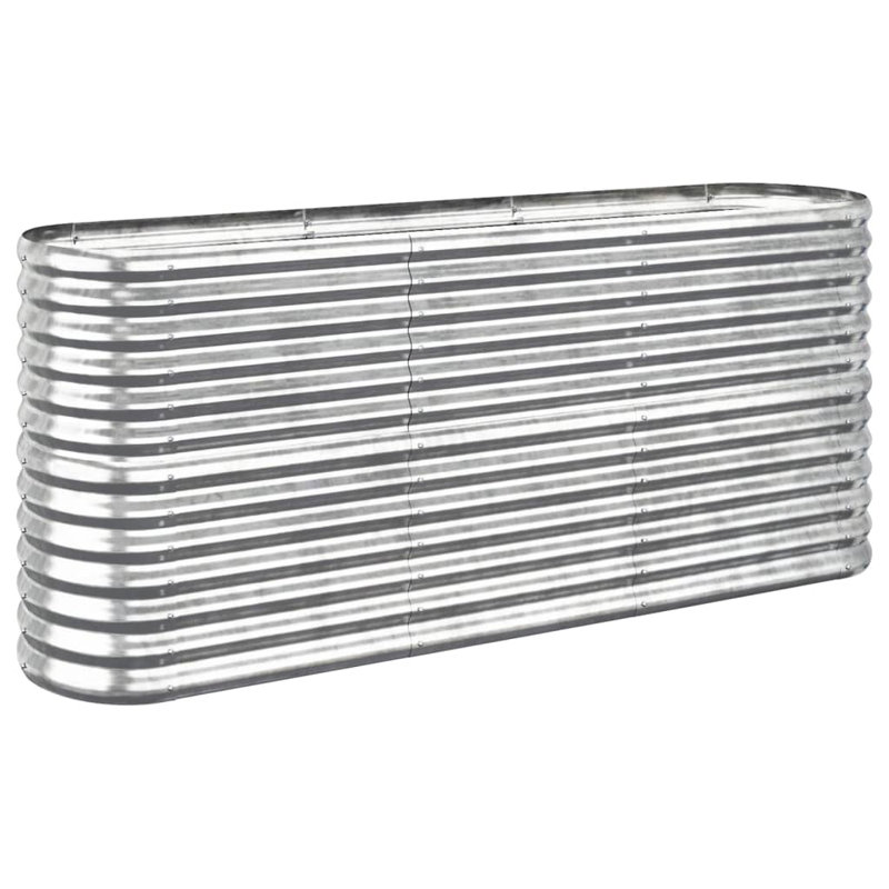 Ankoma Metal Raised Garden Bed, Silver