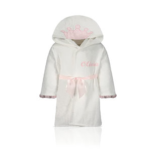 Peignoir de cheville avec capuche pour enfants