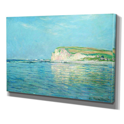 « low marée » par claude monet, reproduction de peinture sur toile tendue