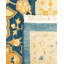Tapis de couloir bleu / beige noué à la main de conception unique 8 pi 4 po x 13 pi 6 po Oakhur