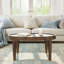 Ensemble de table ronde Chantalle trois pièces de style moderne du milieu du siècle pour salon