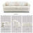 Linen Sofa W/2 Pillows