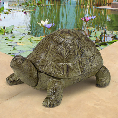 Aesop's Turtle Cast Iron Statue