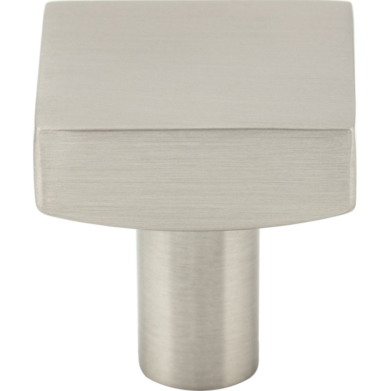 Dominique Square Knob, Satin Nickel