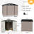 8 ft. W x 6 ft. D Galvanized Steel Storage Shed