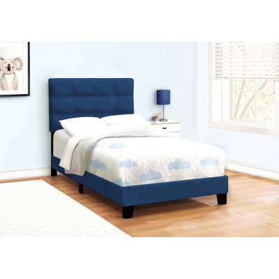 Lit, taille simple, tapissier, chambre à coucher, cadre seulement, lit d'enfant