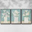Ensemble de 3 pièces encadrées sur toile-97709591-97709592