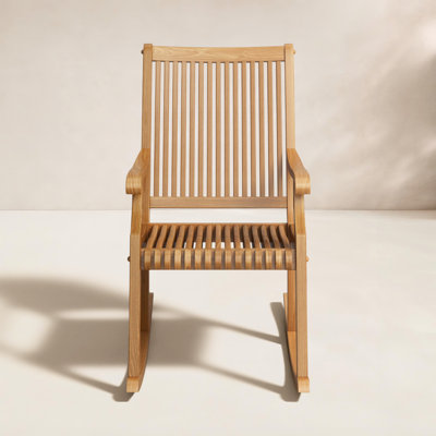 Ardil Teak Wood Porch Rocking Chair