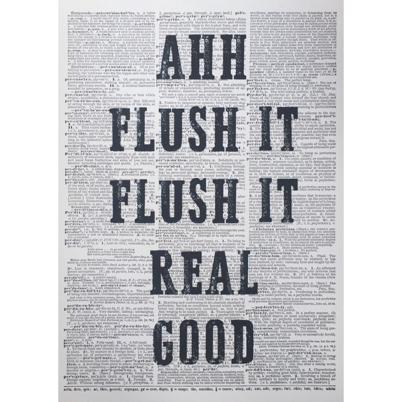 Flush It - No Frame Print