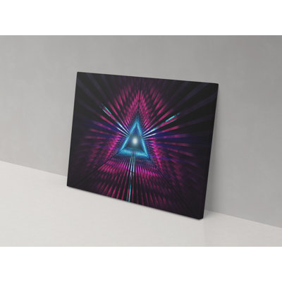 Triangle Tunnel - Wrapped Canvas Painting