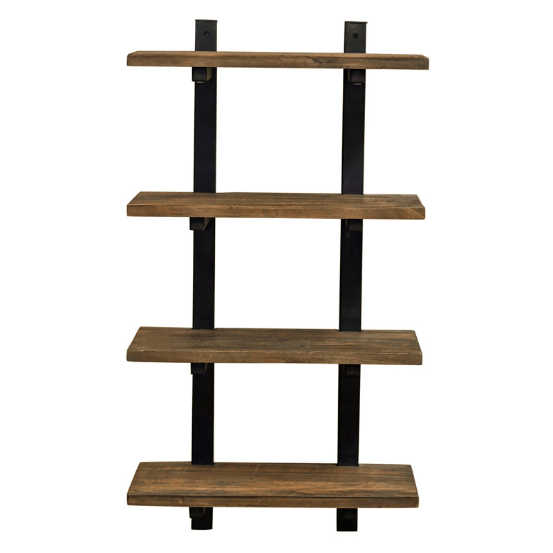 4 Piece Pine Solid Wood Accent Shelf