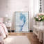 Sirène «sirène bleue sur panneau de bois effet d'art, photos de salle de bain de plage côtière nautique, grande impression sur toile encadrée,»-1734074170-1716366367-1674523345