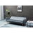 Dark Gray Velvet Bed For 3 Seats - Golden Metal Legs, Captivating Cover Seat With Legs Graceful Fabric Living Areas
