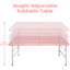 Table pliante réglable 49,21 po-111302050