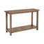 Console de canapé d'entrée en bois brun vieilli Castleton - Bois massif robuste pour l'entrée / le salon