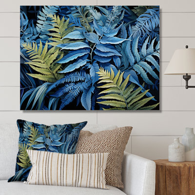" Blue Ferns Cobalt Serenade II "