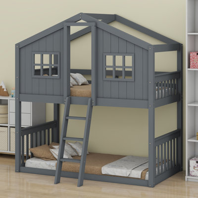 House Bunk Bed With Ladder