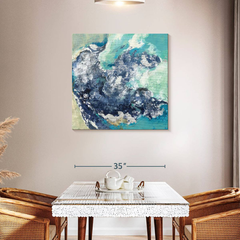 Turquoise Avery, 36'' H x 36'' W