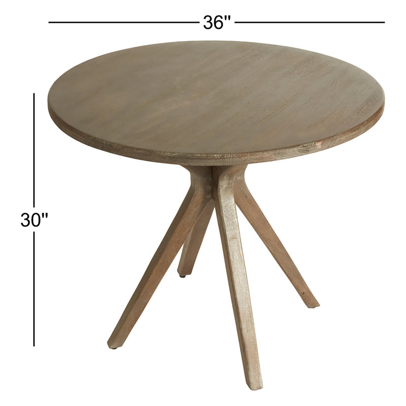 Mercier Round Solid Wood Dining Table