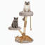 Arbre à chat en bois pour chats d'intérieur avec poteaux à griffer