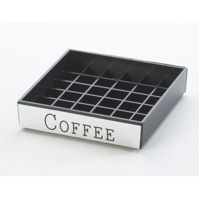 Plateau d'égouttement gravé «Coffee» en argent gravé