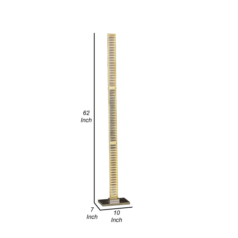 Siavash Floor Lamp, Nickel