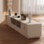 Meuble télé en bois manufacturé blanc crème-325922052