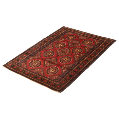 Teimani Red Rug 3'2" x 4'11"