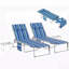 Chaise longue pliante Gaeden, ensemble de 2 chaises de bronzage