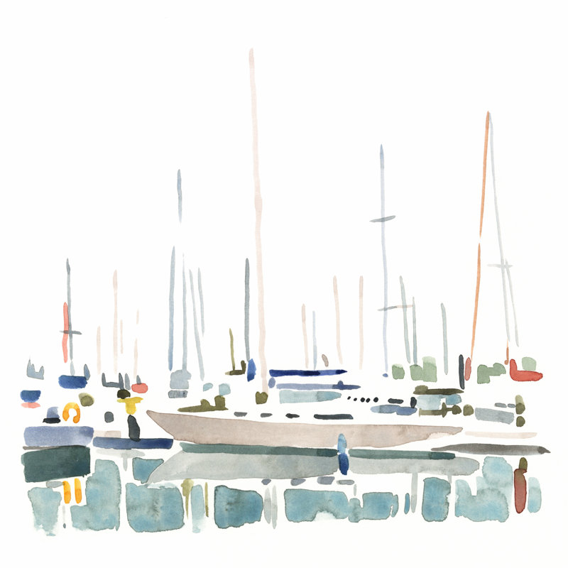 Voilier décor II, H 30 po x l 30 po