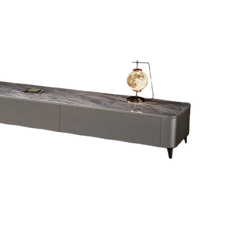 Meuble télé Modern Luxury, Noir/gris, 15.35"H x 78.74"L x 11.81"W
